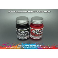 Xanavi/Motul Nismo GT-R (R35) Red/Met Black Paint Set 2x30ml