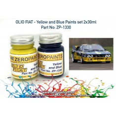 Olio Fiat - Yellow and Blue Paint Set for Lanica Rally 037 etc 2x30ml