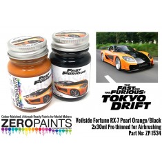 Veilside Fortune RX-7 Pearl Orange/Black Paint Set 2x30ml
