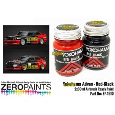 Yokohama Advan Sponsored - Red and Black Paint Set 2x30ml