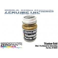 Titanium Gold Paint (30ml) - Zero Metal Finishes