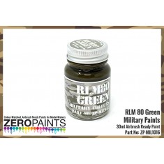 Zero Military Colour Paint - RLM80 Green (30ml)