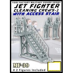 1/72 Jet Fighter Cleaning Crews -2 w/Access Stair