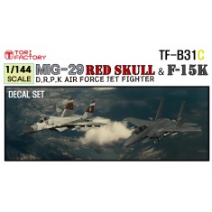 1/144 North Korean AF MIG-29 ''Red Skull'' and F-15K Decal set