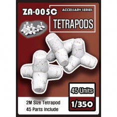1/350 Anti-tank Obstacles - Tetrapods (45pcs)