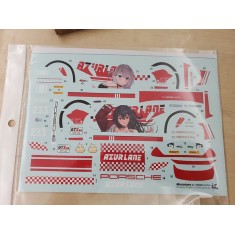 1/24 Porsche 911 GT3RS Azur Lane Racing Decal for Tamiya Kit