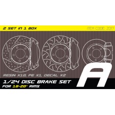 1/24 Disc Brake Set A for 18-21'' Rims