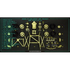1/24 Honda Fit GD3 Spoon Parts Set for Tamiya Kit