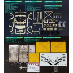 1/24 Toyota Hiace CRS Transkit part set for Aoshima kit