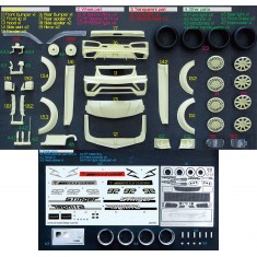 1/24 Hiace S.A.D Custom Stinger J Transkit parts for Aoshima kits