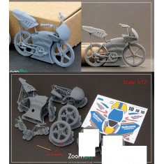 1/12 Little Bullet Bicycle Set A (Star Wheels) Full 3D-printed kit