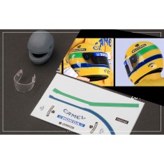 1/20 Ayrton Senna Helmet A (Camel decal)