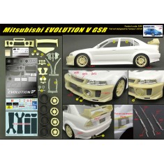 1/24 Mitsubishi Evolution V GSR Parts Set for Tamiya Kit