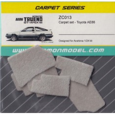 1/24 Toyota AE86 #Light Grey Carpet set for Aoshima kit
