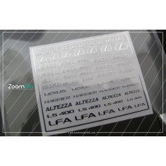 1/24 - 1/43 Lexus Logo Metal Sticker