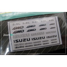 1/24 - 1/43 ISUZU Logo Metal Sticker