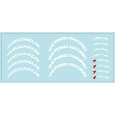 1/24 Tyre Letters (A) Decal for 18-21'' Wheels