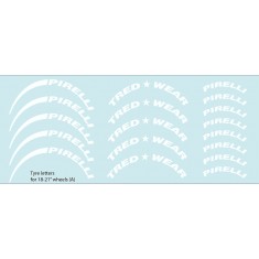 1/24 Tyre Letters (B) Decal for 18-21'' Wheels
