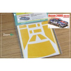 1/24 Nissan 240 RS Window and Light Painting Masks for Aoshima/Beemax kit