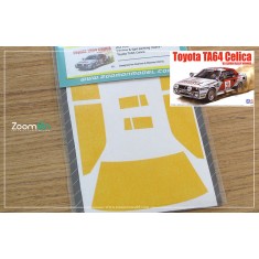 1/24 Toyota TA64 Celica Window and Light Painting Masks for Aoshima/Beemax kit