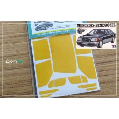 1/24 Mercedes-Benz 600 Sel (W140) Window and Light Painting Masks for Tamiya kit