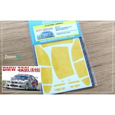 1/24 BMW 320i (E46) ETCC Window and Light Painting Masks for Nunu kit