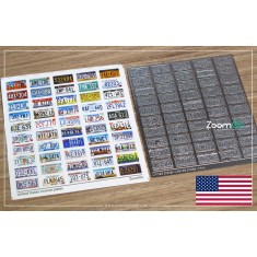 1/24 -1/25 United States License Plates (decal and PE)