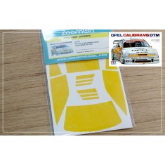 1/24 Opel Calibra V6 D Window and Light Painting Masks for Tamiya kit