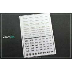1/24 - 1/43 Jaguar Metal Sticker