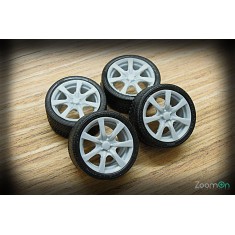 1/24 18'' FD2 TypeR OEM Rim set with Tyres for FD2/EP3/DC5/CR-Z
