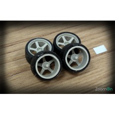 1/24 15'' Advan GT Rim set with Tyres