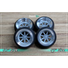 1/24 15'' Rotiform MLW Rim set with Normal Tyres