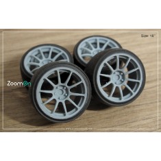 1/24 18'' Rays ZE40 Rim set with Tyres