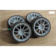 1/24 19'' Rays ZE40 Rim set with Tyres