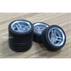1/24 20'' Advan super Racing v2 Rim set with Tyres