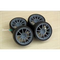 1/24 19'' WedsSport TC105N Rim set with Tyres