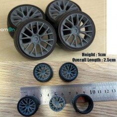 1/24 17'' Rays G16 Rim set (5 holes) with Tyres