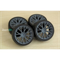 1/24 18'' Rays G16 Rim set (5 holes) with Tyres