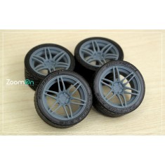 1/24 16'' WedsSport SA60M Rim set (5 holes) with Tyres