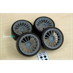 1/24 16'' Enkei RS05RR Rim set with Tyres