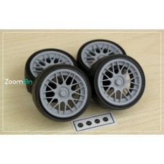 1/24 18'' Work Starfield Rim set with Tyres