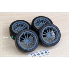 1/24 16'' Enkei GTC01RR Rim set with Tyres