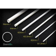 Circle Plastic Rod #Tube (6pcs, dia. 1.5mm-6mm, each length 250mm)