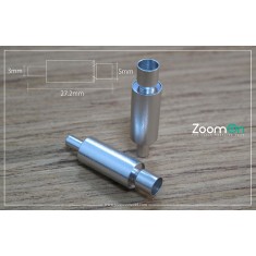 1/24 HKS Metal Exhaust (L size) - Silver