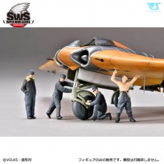 1/48 German Ho 229 Ground Crew Set (3 x Ground Crew,1 x Pilot Figure)