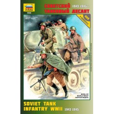1/35 WWII Soviet Tank Infantry (4 figures)