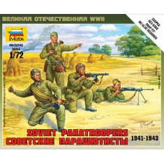1/72 (Snap-Fit) Soviet Paratroopers 1941-1943 (4 Figures)