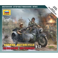 1/72 (Snap-Fit) German Motorcycle R-12