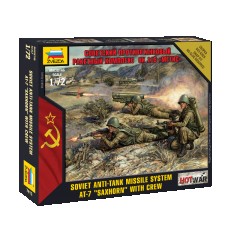 1/72 (Snap-Fit) Soviet Anti-Tank Missile System AT-7 "Saxhorn" with Crew