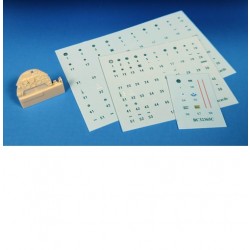 Decals for 1/32 Messerschmitt Bf-109G Cockpit Stencils, Placards with Instrument Panel Decals for 1/32 Messerschmitt Bf-109G Cockpit Stencils, Placards with Instrument Panel